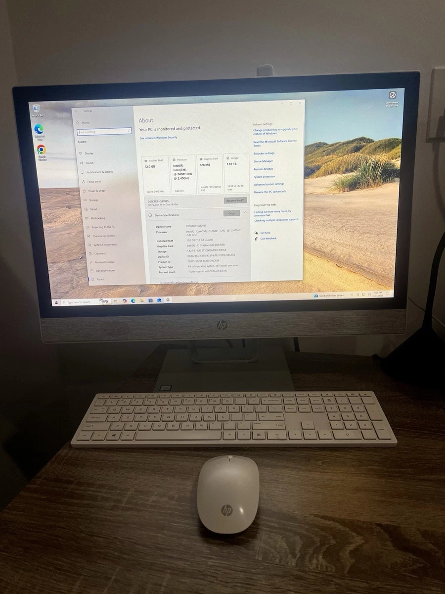 HP パソコン　Core i5 /12GB HDD/500GB×2 OFFICE HP Intel Core i5 7th Gen. PC Desktops and All 12 GB RAM-In-One