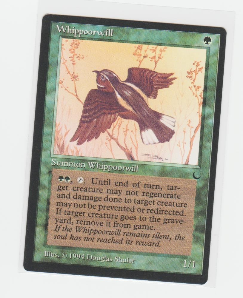 Magic the Gathering ~ MTG ~ 1x Whippoorwill ~  M/NM ~ THE DARK
