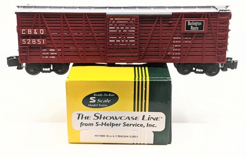 S-Helper 01986 HO Scale Chicago, Burlington & Quincy Stock Car #52851 ...