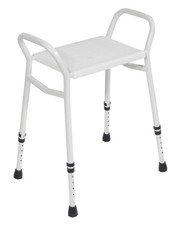 AIDAPT Strood Height Adjustable Shower Stool - Aluminium VB635H