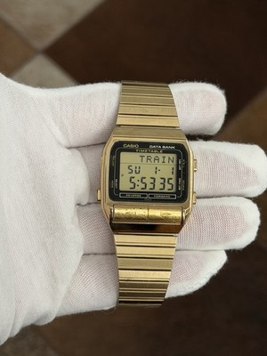 Rare Vintage Casio Data Bank Timetable DBT-700G Men's Digital