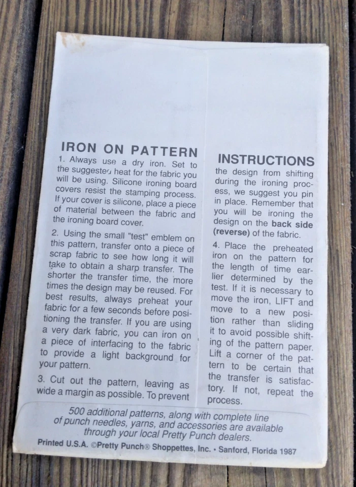 1980's VTG Punch Embroidery Jets Transfer Pattern NFL-05 - Image 2 of 2