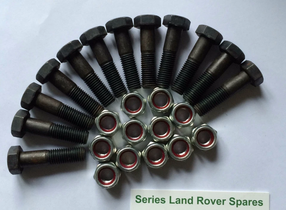 Land Rover Serie 2, 2a & 3 Achsschenkelmuttern & Schrauben OEM - Bild 1 von 1