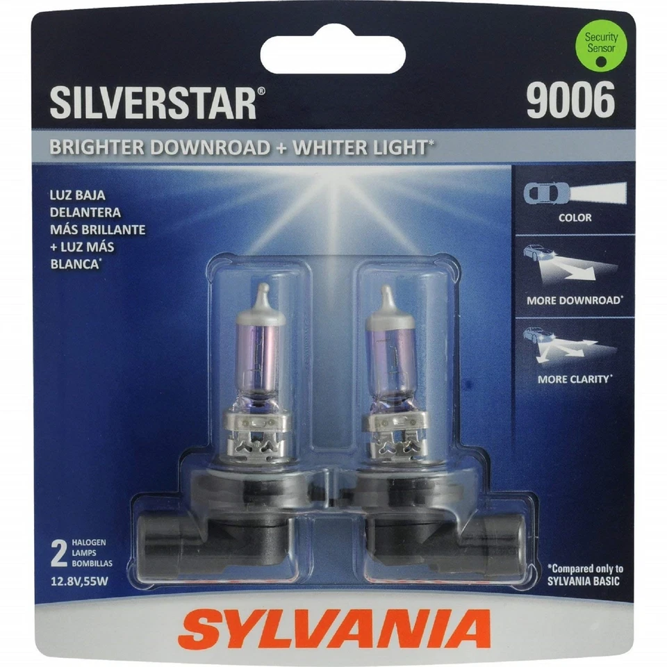 Sylvania Silverstar 9006 HB4 55W Dos Bombillas Cabeza Luz Repuesto Lámpara de haz bajo Foto 2 de 4