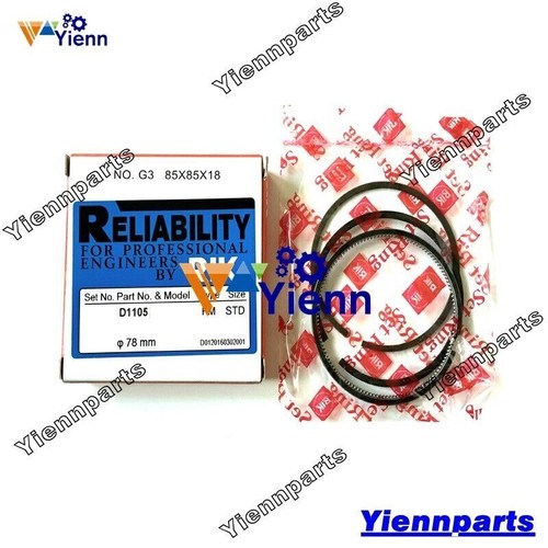 D1105 Overhaul Re-ring Kit For Kubota 2400HST-D Tractor U25S Excavator Engine - Picture 5 of 5