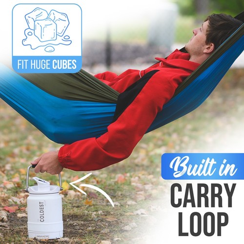COLDEST One Gallon Sports Water Bottle, 128oz Gallon (Straw Lid) Gallon Jug - Picture 61 of 223