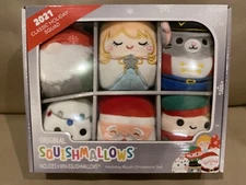 Squishmallow Christmas Box Set 4” Mini Plush Nutcracker Angel STOCKING 2021 Lot
