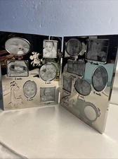 Things Remembered Baby’s First Year Hinged Dual Folded Silver Picture Frame