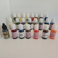 JACQUARD PINATA COLOR ALCOHOL INKS RE-INKERS INK POD REFILLS LOF OF 23 BOTTLES