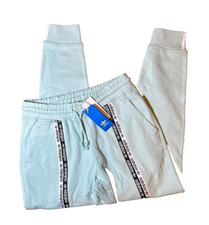 Adidas Originals Cuff Drawstring Track Pants, Ash Green, Women's Size Small