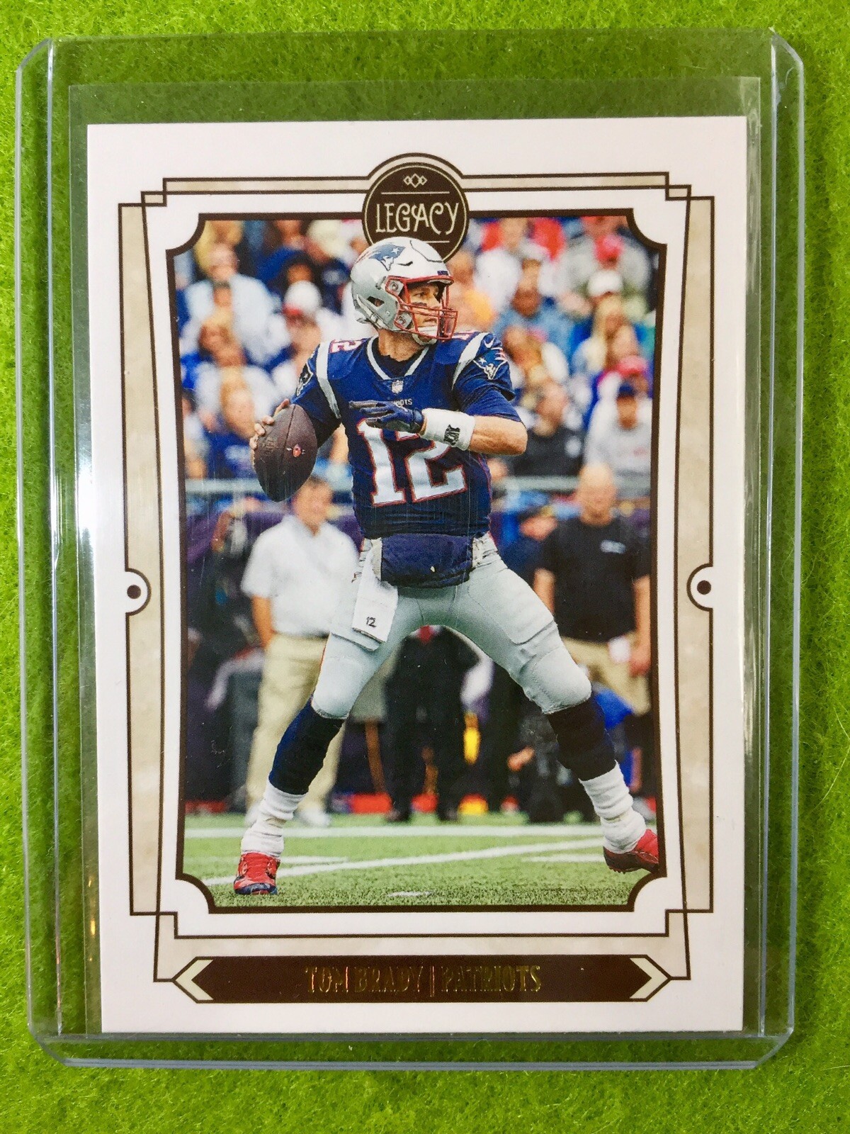 TOM BRADY FOOTBALL CARD JERSEY #12 NEW ENGLAND PATRIOTS - 2019 Panini Legacy #68
