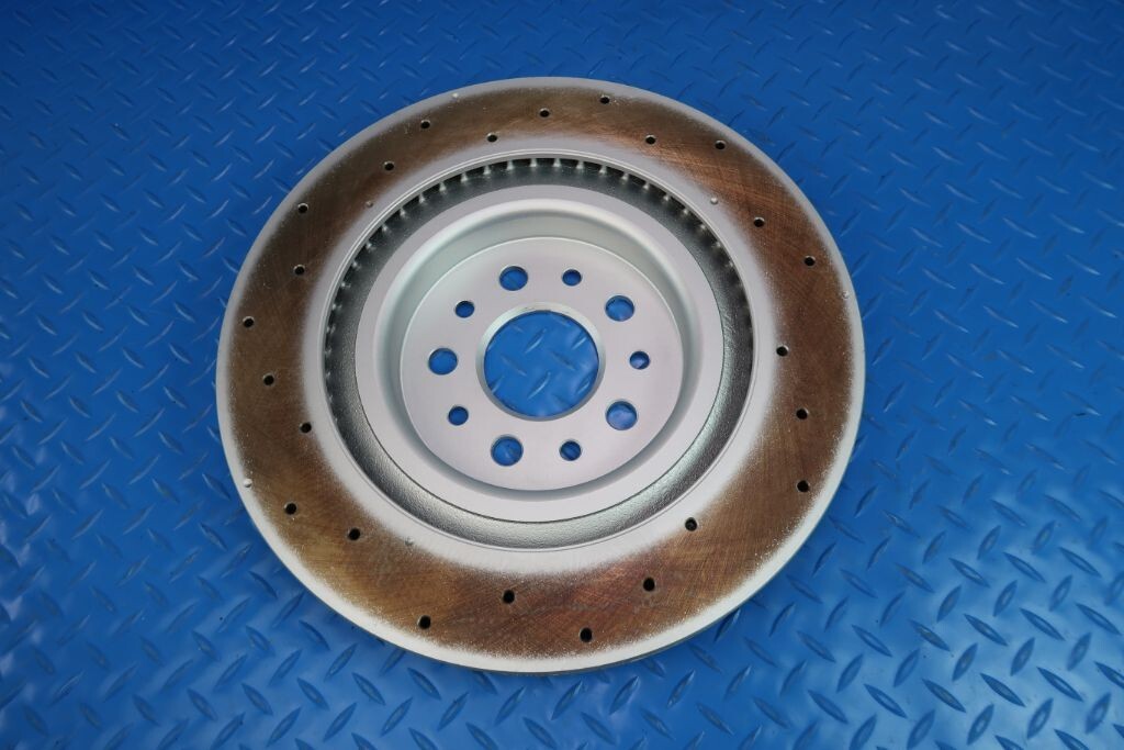 Maserati Ghibli Trofeo 3.8 front rear brake pads & dimpled rotors TopEuro #12028