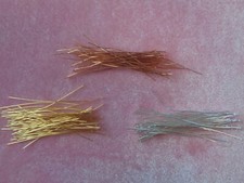 HEAD PIN MIX COPPER/GOLD/SILVER PLATED BRASS, 24 GA, 2 INCHES LONG PK OF 144 