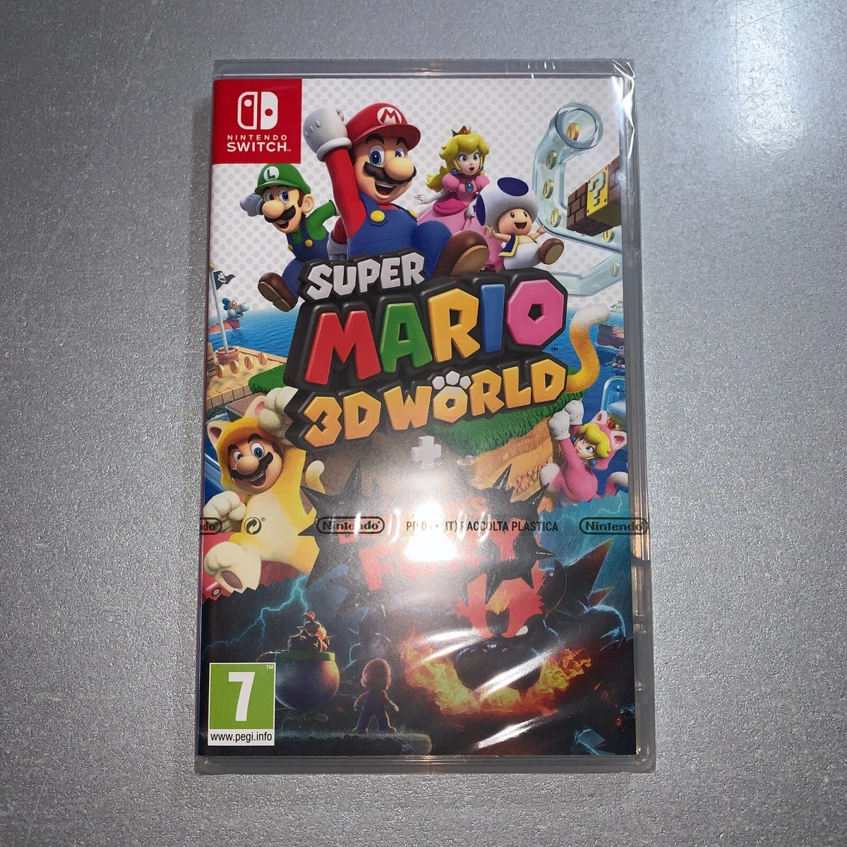 & Mario SEALED) eBay Nintendo Bowsers 3D Switch Super Fury World + | • (NEW