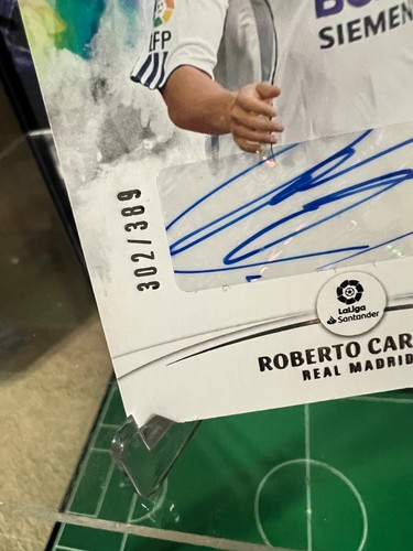 2021-22 PANINI CHRONICLES ORIGINS LA LIGA O-RC ROBERTO CARLOS AUTO 302/389 - Picture 10 of 23