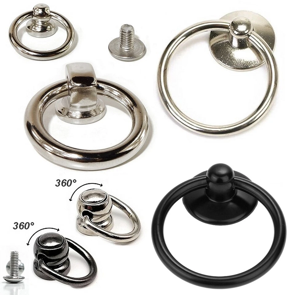 O-Ring, D-Ring zur Auswahl Ring der O - Ringkloben Ziernieten Leder Nieten BDSM