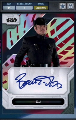 5cc DJ  HIGH TEK 2024 RED SIGNATURES LEGENDARY Topps Star Wars Card Trader