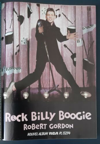 Publicité advert concert album advertising ROBERT GORDON 1979 rock billy boogie - Bild 1 von 1