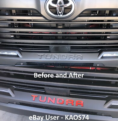 FITS 2022 2023 2024 2025 2026 Toyota Tundra Front Bumper Vinyl Decal