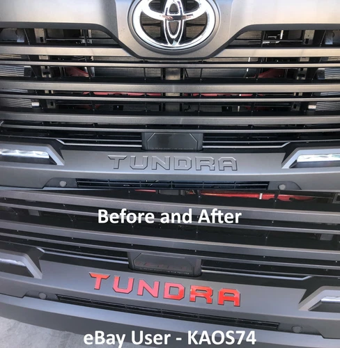 FITS 2022 2023 2024 2025 2026 Toyota Tundra Front Bumper Vinyl Decal