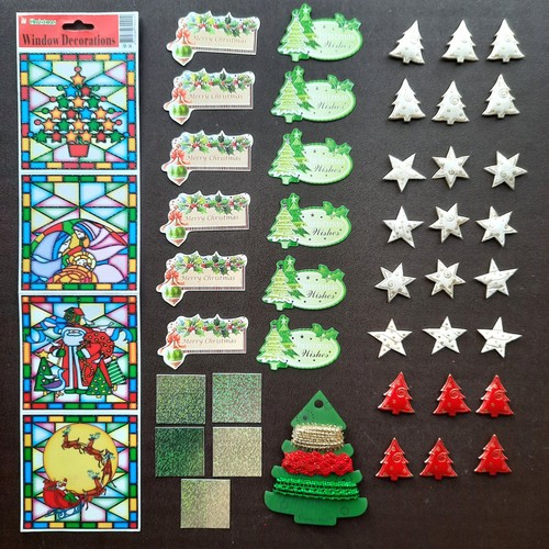CHRISTMAS CRAFT EMBELLISHMENTS, JOB LOT, CARD MAKING, ALL NEW. eBay