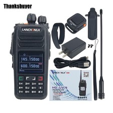 LANCHONLH HG-UV78 VHF UHF Radio 10W 3KM Walkie Talkie PTT Bluetooth Ring Riders