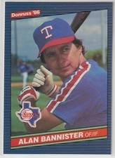 1986 Leaf Donruss - ALAN BANNISTER - #525 - Texas Rangers BOX FRESH