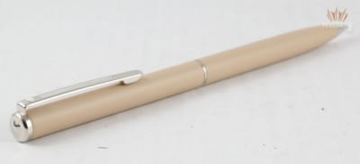 SHEAFFER AGIO 9095 SUBTLE BROWN WITH CHROME TRIM BALL POINT PEN SUPERB AWESOME !