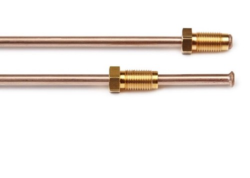 ASTON MARTIN DB5 & DB6 CUPRO NICKEL CLUTCH RESERVOIR PIPE SET. - Picture 2 of 2