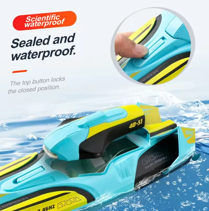 rc boot, S1 2,4G Rc Boot Doppel motor,High Speed Racing Boot Schnellboot Wasser - Bild 2 von 4