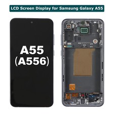 LCD Display Touch Screen Replacement Assembly  Frame For Samsung Galaxy A55 5G