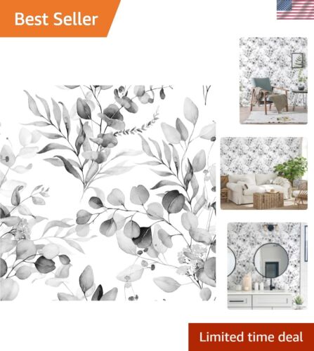 Transform Your Space with Boho Peel and Stick Eucalyptus Leaf Wallpaper - 1 Roll