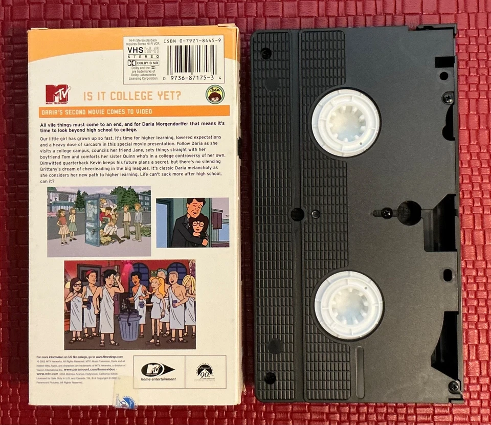 Daria: The Movie: Is It College Yet? (2002, VHS) RARE Out Of Print - Image 2 of 4
