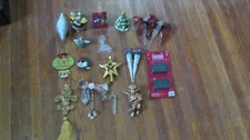 Mixed Lot Of  17 Vintage Christmas Tree Holiday Ornaments