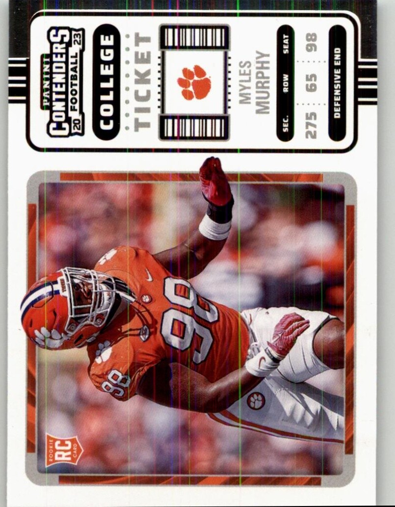 Myles Murphy Panini Chronicles Draft Picks Contenders College Ticket #22 Base