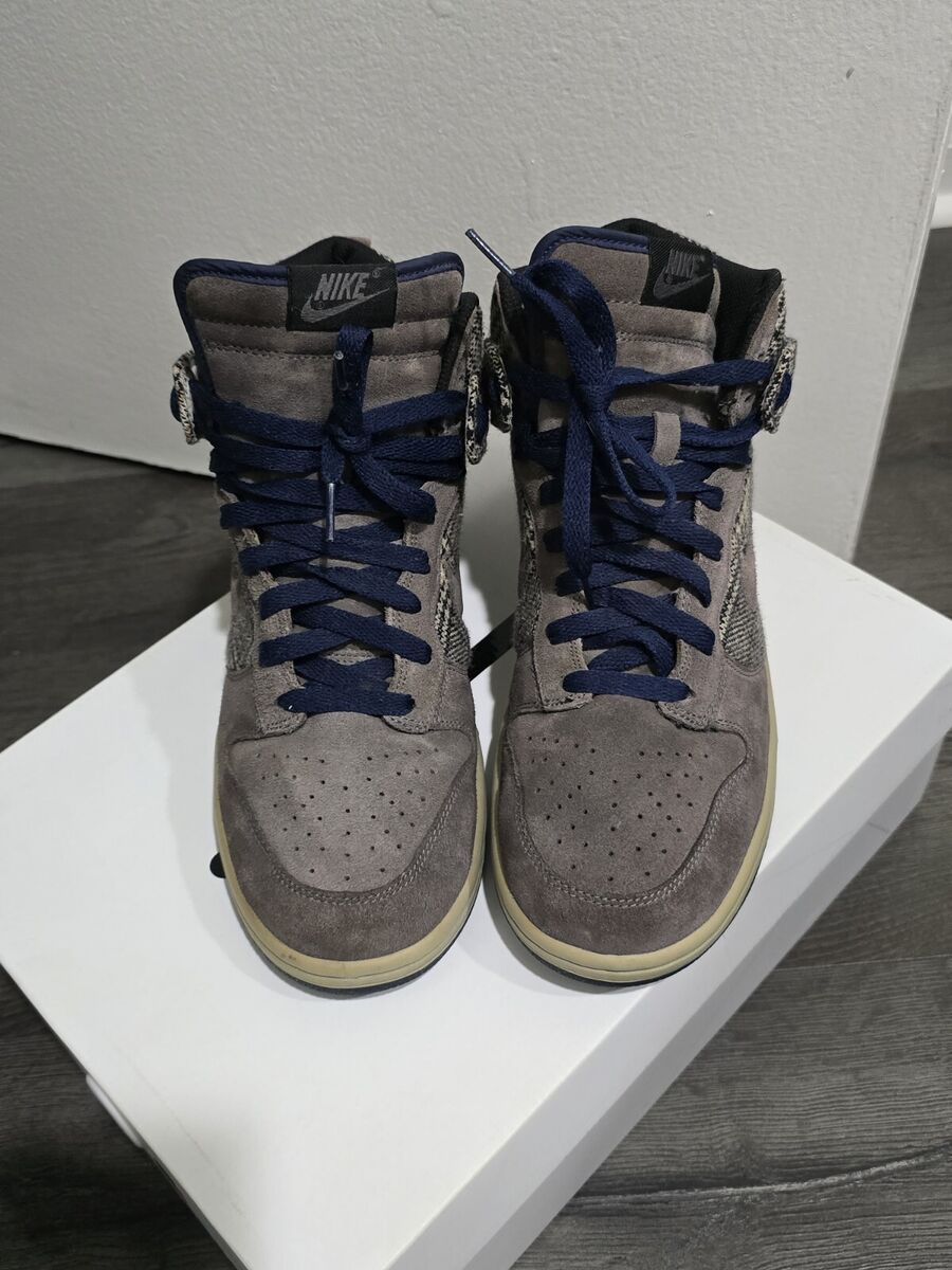 2007 Nike Dunk High Premium Tweed Pack Size 9.5 w/o Box Gray 2007 Nike Dunk High Premium Tweed Pack Size 9.5 w/o Box Gray