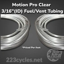 Motion Pro 5mm 3/16" Clear Vent / Fuel Line *PER FOOT*