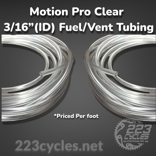 Motion Pro 5mm 3/16" Clear Vent / Fuel Line *PER FOOT*