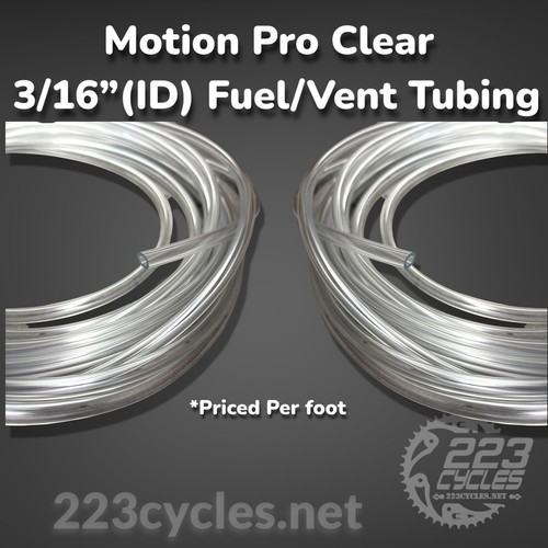 Motion Pro 5mm 3/16" Clear Vent / Fuel Line *PER FOOT* - Picture 1 of 2