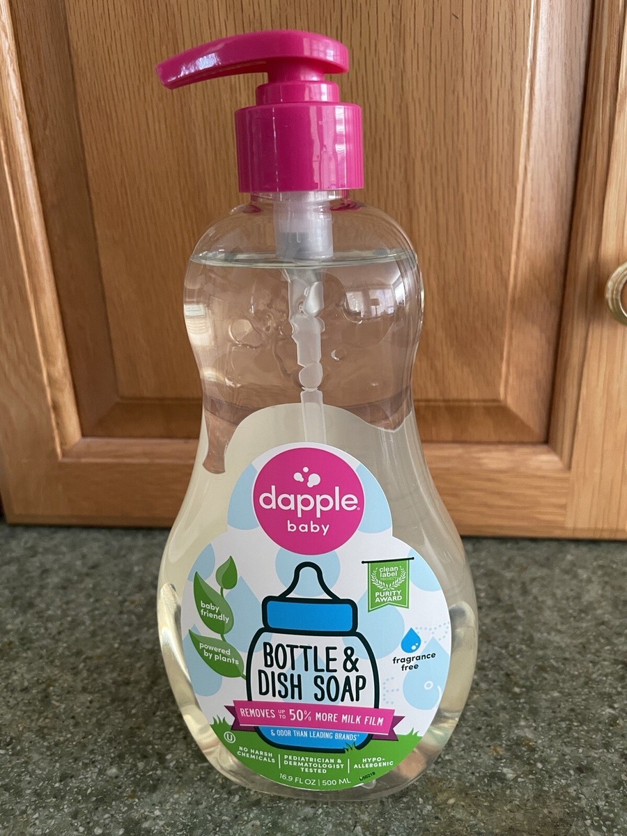 Dapple Fragrance Free Baby Bottle Dish Soap, oz