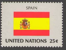 UN. 528. 25c. Flag of Spain. Mint. NH. 1988