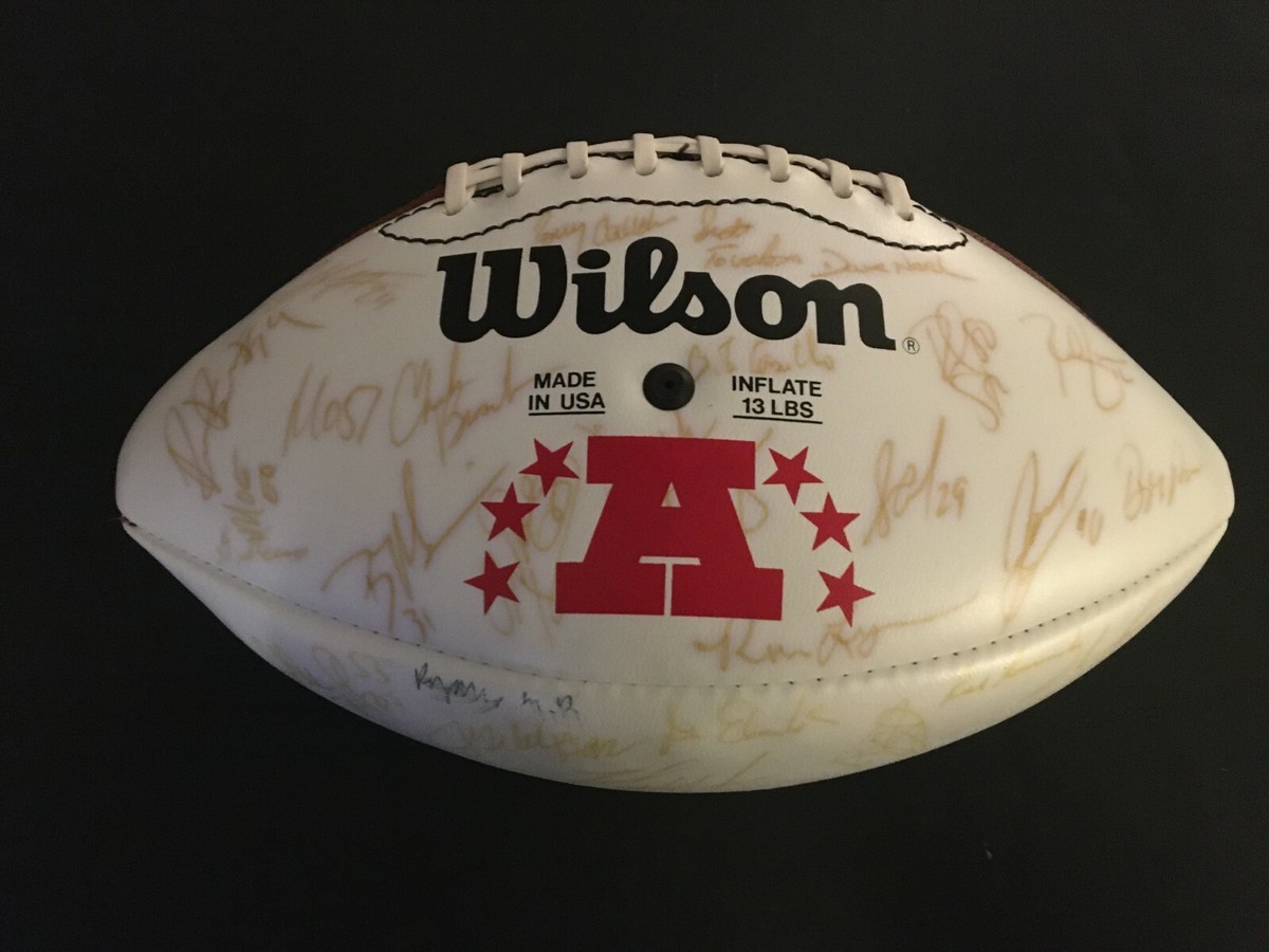 2001 WILSON NFL PRO BOWL F/B TEAM (50+ SIGNATURES)INC,PEYTON MANNING 
