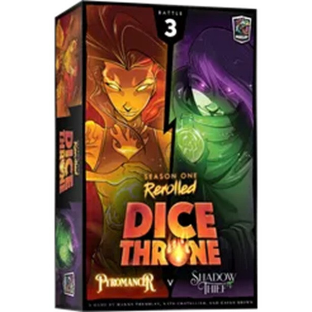 Dice Throne, 1 сезон, Пересмотренный блок 3 Пиромант против теневого вора (на английском языке)