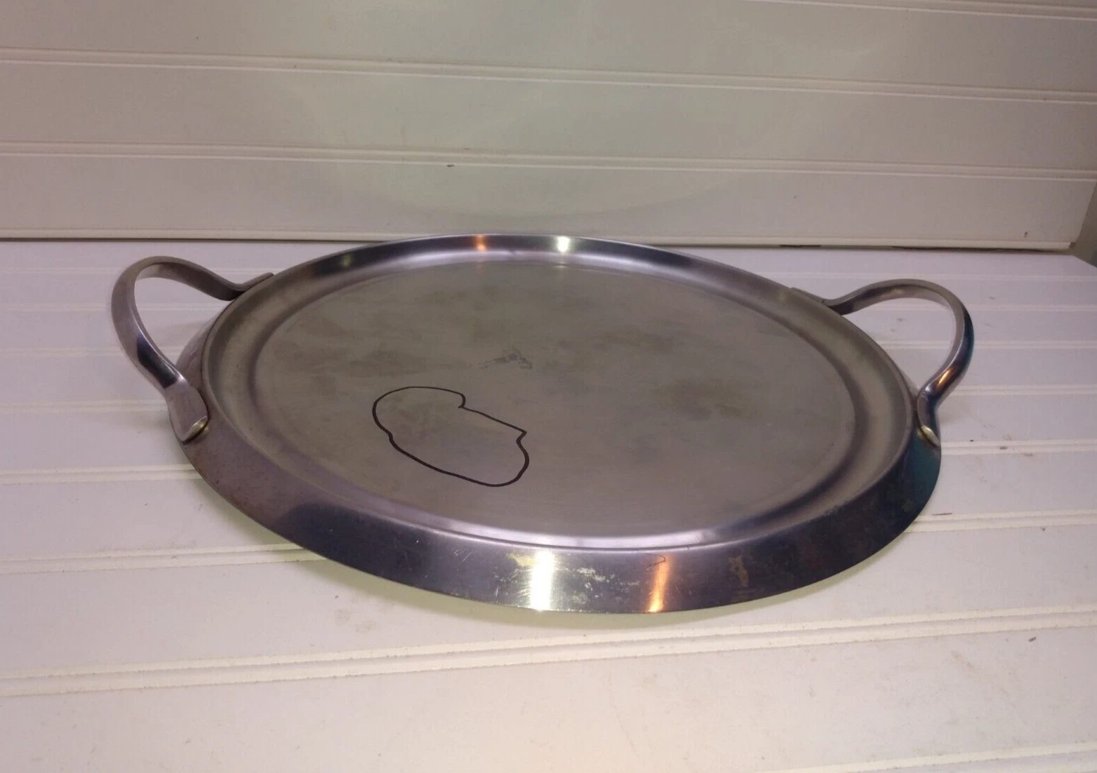 Revere Ware Proline 12" Griddle Skillet Copper Core Stainless Grilling Pan *READ