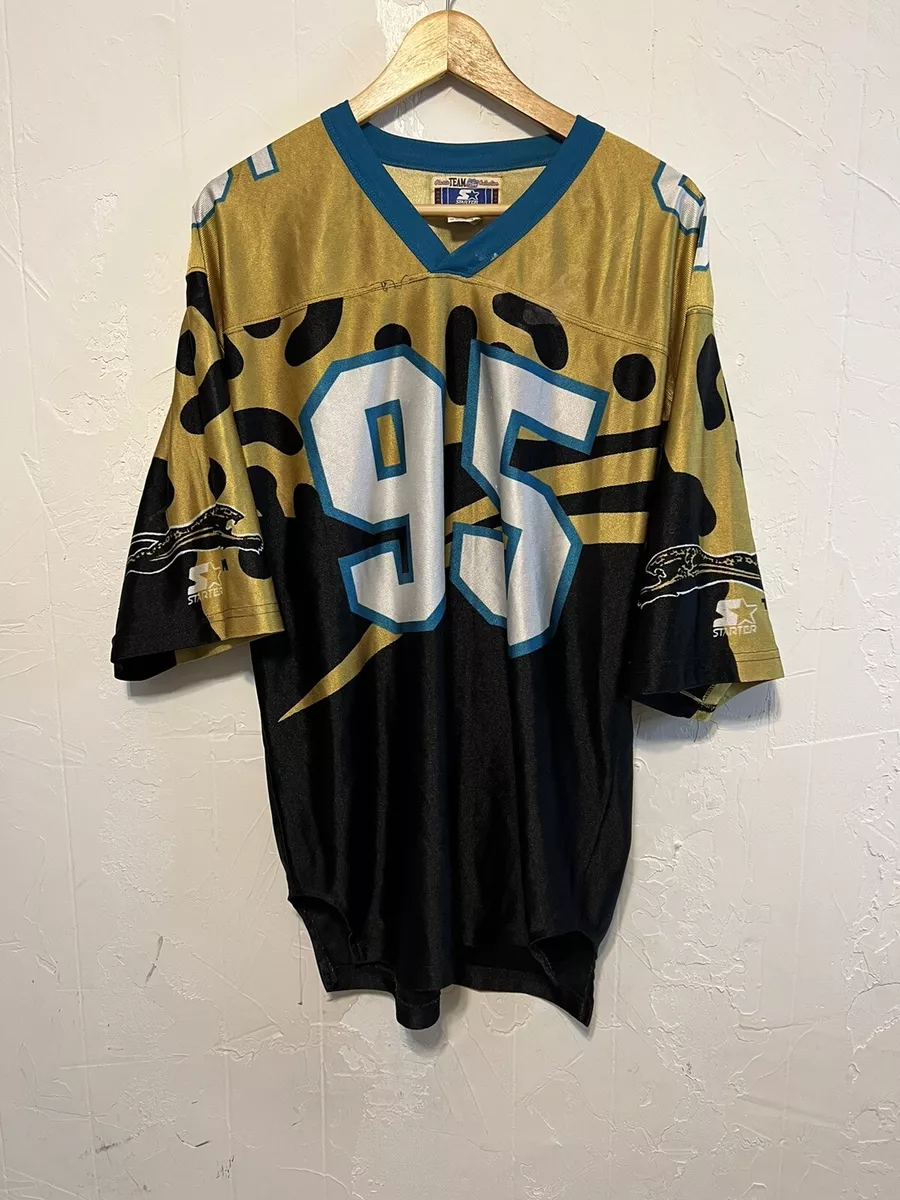 Vintage 90s Rare Starter Jacksonville Jaguars NFL Alternate Jersey