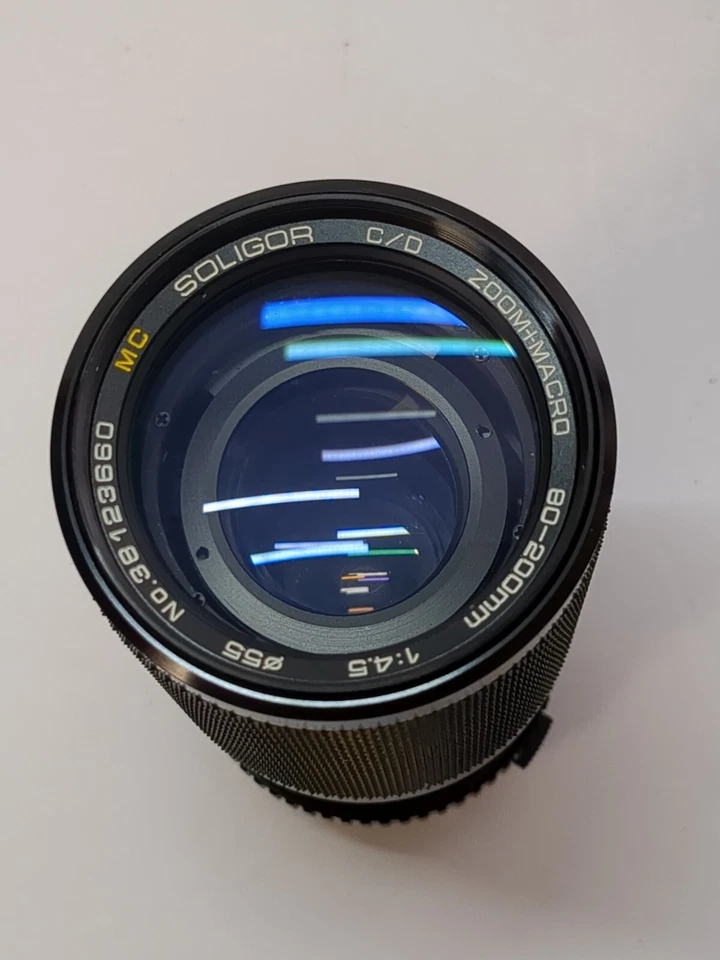 Soligor Macro + Zoom Lens for Olympus OM-2, 80mm to 200mm UV Filter Manuals Mint - Image 4 of 4