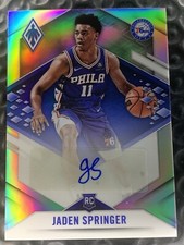 2021-22 Jaden Springer Phoenix Auto /99 Rookie Silver RC #PRA-JSP