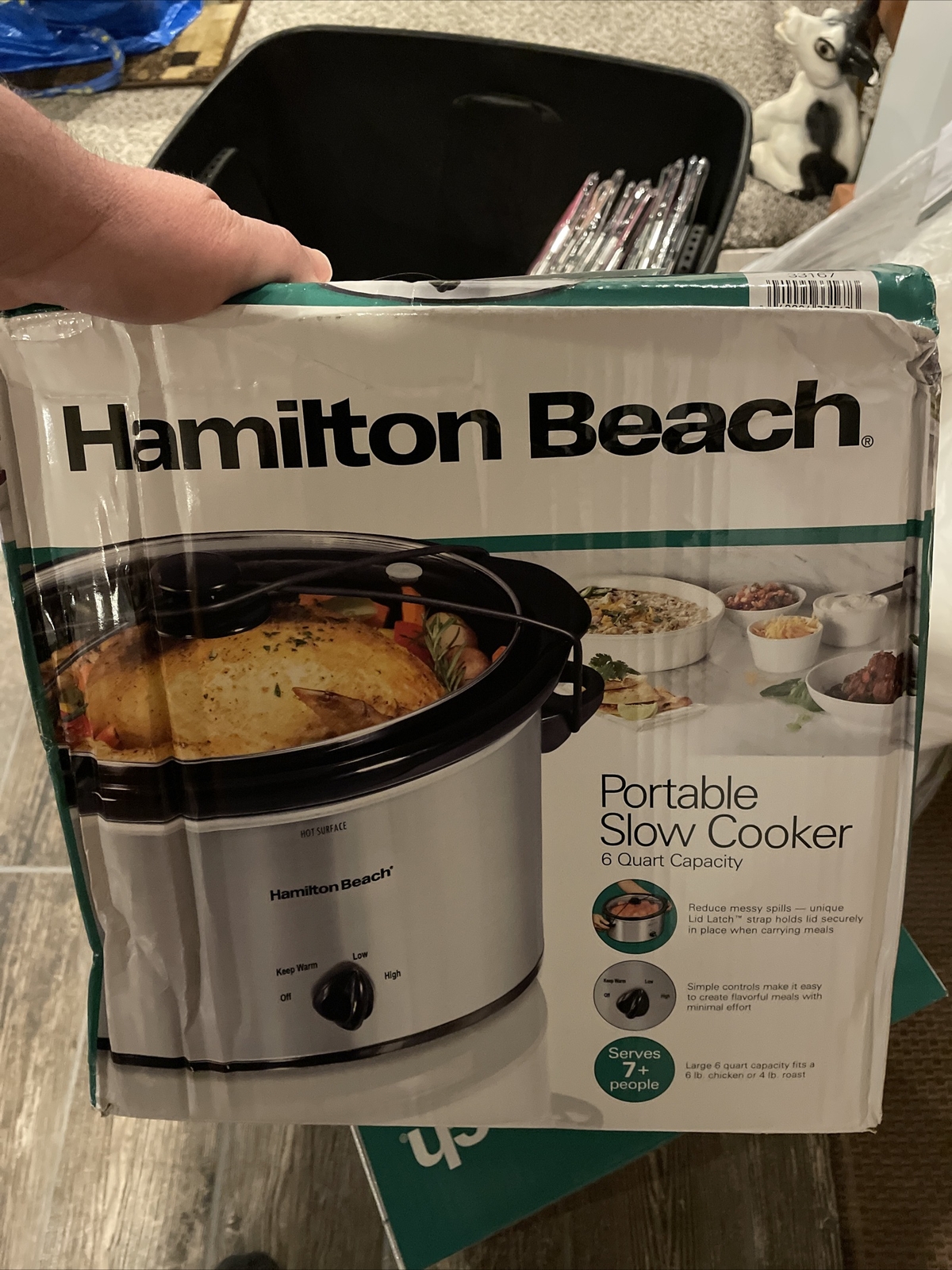 Hamilton Beach 6 Quart Slow Cooker - Silver (33167) Crock Pot