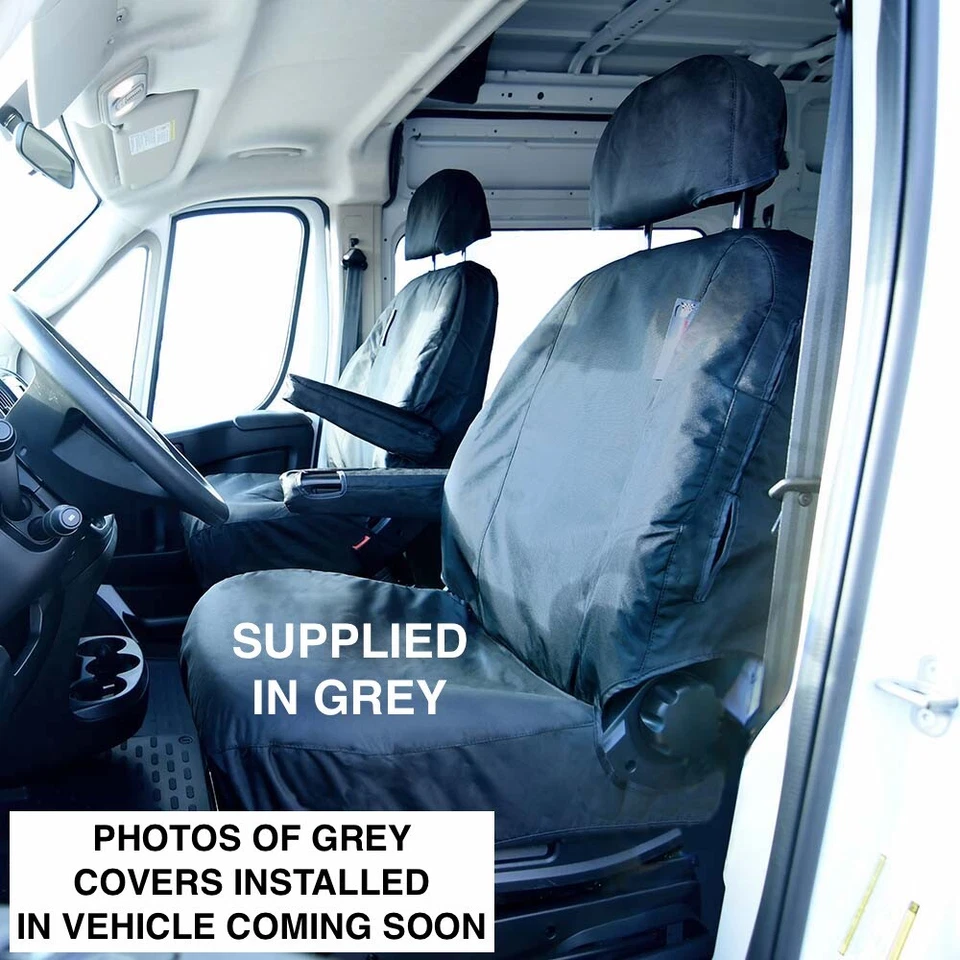 Fundas de asiento delanteras para Dodge RAM Promaster 1500 2500 3500 2015 2016 2017 SC443G Foto 3 de 4