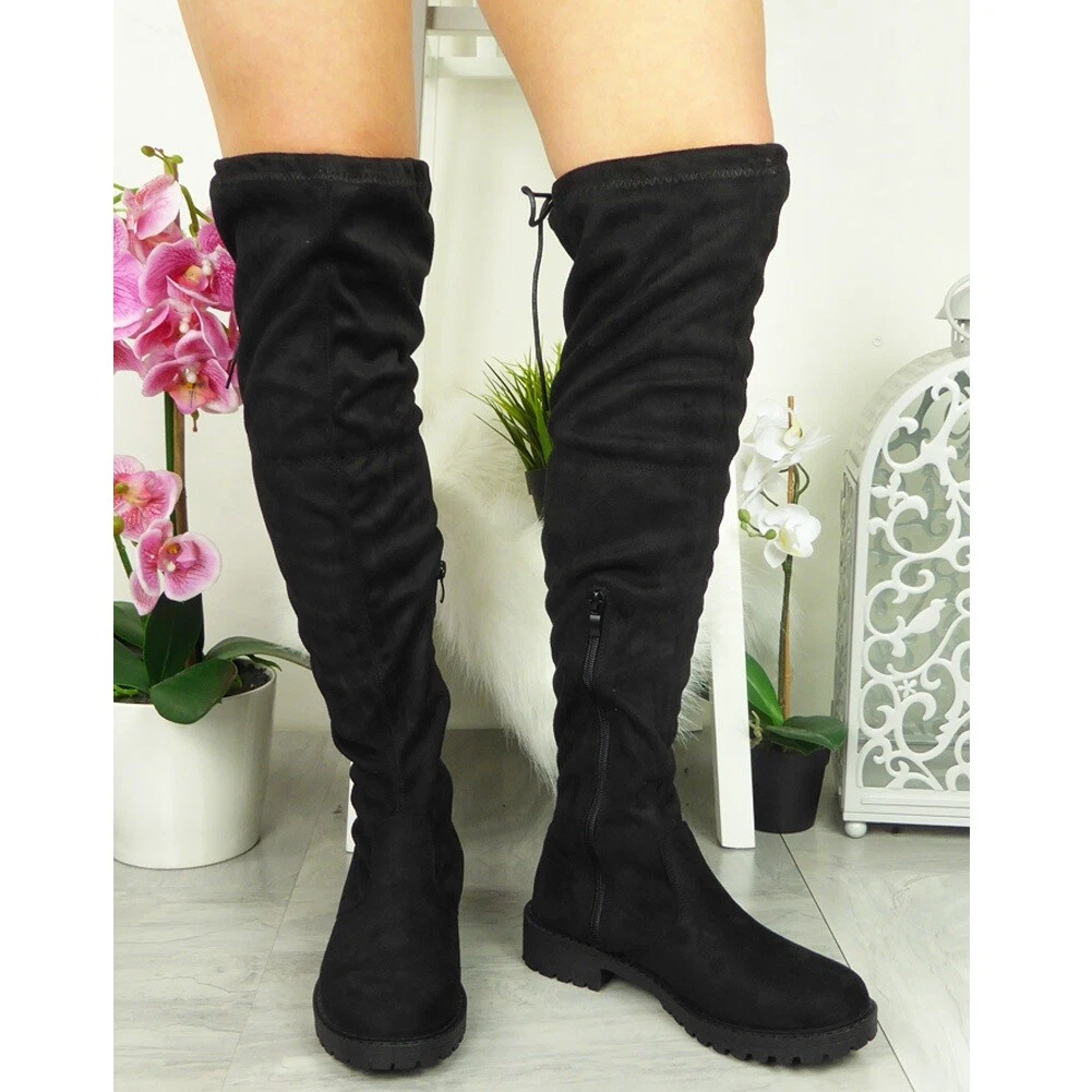 Over the knee hotsell tie up boots